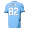 Manchester City Rico Lewis 82 Hjemme 2024-25 - Herre Fotballdrakt